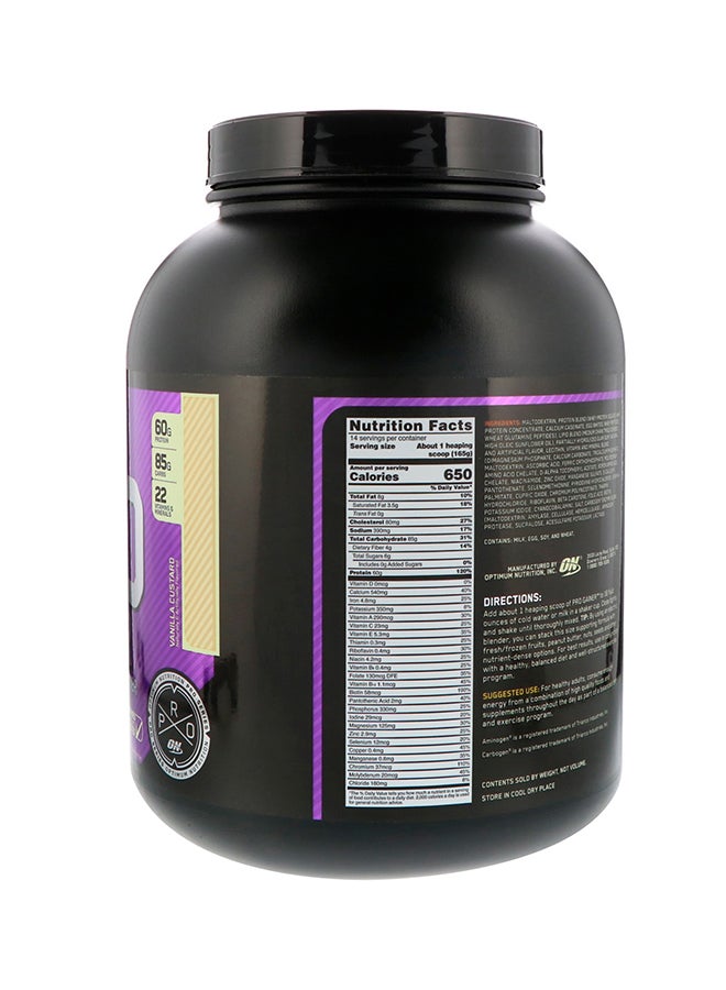 Optimum Nutrition - Pro Complex Gainer Protein - Vanilla Custard - 2.31 Kg - Image 1