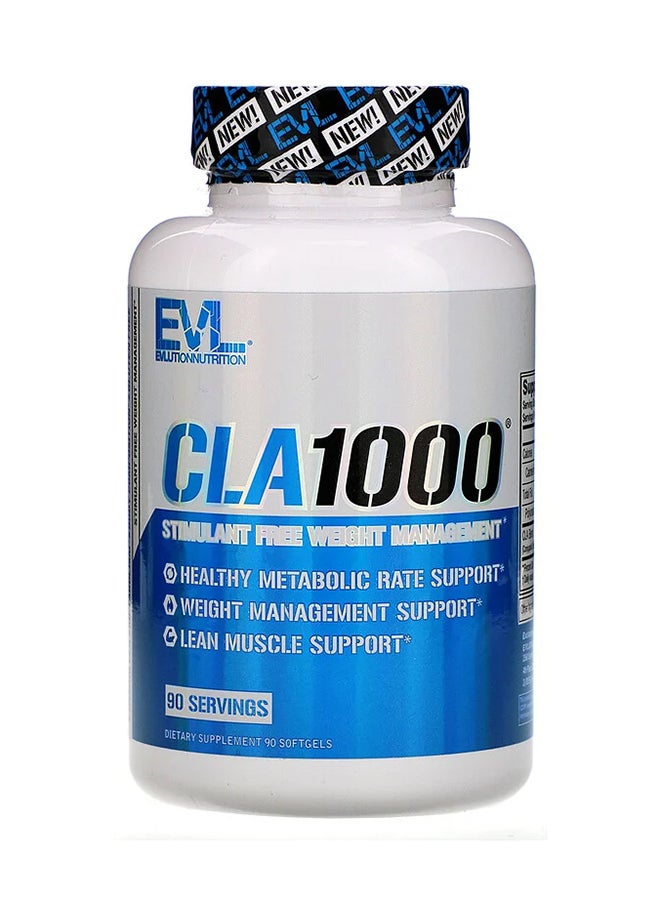 إيفلوشن نيوتريشن مكمل غذائي CLA 1000 للتحكم في الوزن - 90 كبسولة هلامية - Image 1