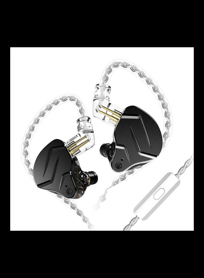 بي جي سماعة أذن داخلية سلكية مع ميكروفون طراز Mic-K2 أسود - Image 1