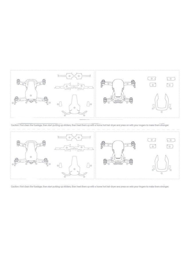 BG - Drone Accessories Fluorescent Stickers For DJI Mavic Royal Air2 Multicolour - Image 1