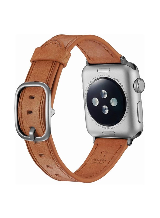 Generic - Replacement Strap For Apple iWatch Series 5 4 3 2 1 Light Brown - Image 1