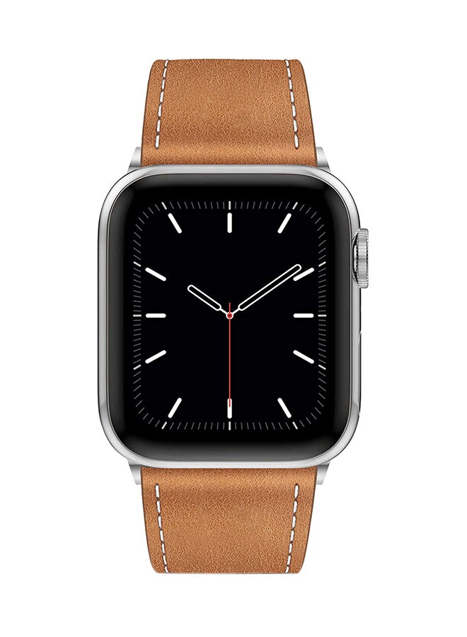 Replacement Strap For Apple iWatch Series 6/5/4/3/2/1 Light Brown - Image 1
