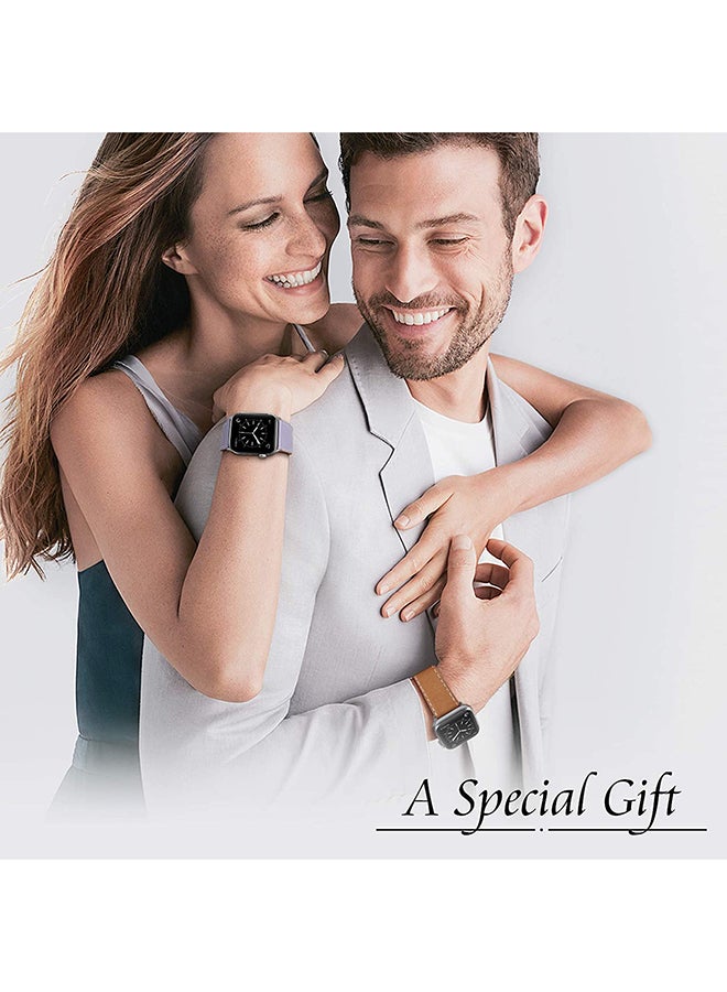 Replacement Strap For Apple iWatch Series 6/5/4/3/2/1 Light Brown - Image 3