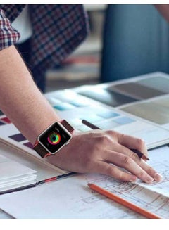 D'VOGUE Sport Loop Band Compatible with Apple Watch Series 6/5/4/3/2/1 Red Black  - Image 3