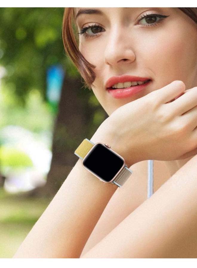 D'VOGUE - Sport Loop Band Compatible with Apple Watch Series 6/5/4/3/2/1 Camel - Image 1