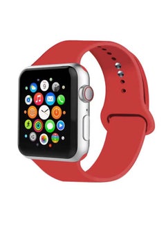 D'VOGUE Compatible With Apple watch iWatch Series 6/5/4/3/2/1 Red  - Image 1