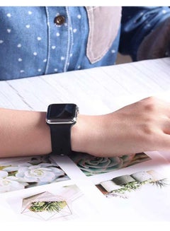 D'VOGUE Compatible With Apple watch iWatch Series 6/5/4/3/2/1 Black  - Image 3
