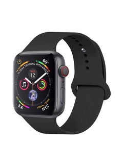 D'VOGUE Compatible With Apple watch iWatch Series 6/5/4/3/2/1 Black  - Image 1