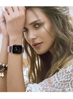 D'VOGUE Sport Loop Band Compatible with Apple Watch Series 6/5/4/3/2/1 Electric Pink  - Image 2