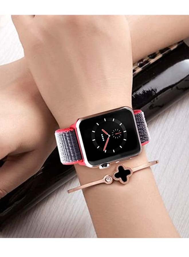 D'VOGUE Sport Loop Band Compatible with Apple Watch Series 6/5/4/3/2/1 Electric Pink  - Image 3