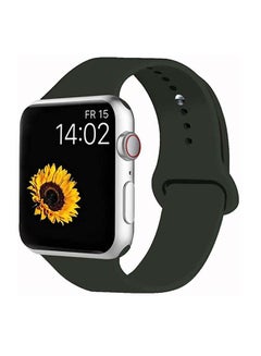 D'VOGUE Compatible With Apple watch iWatch Series 6/5/4/3/2/1 Dark Olive  - Image 1