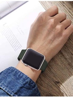 D'VOGUE Compatible With Apple watch iWatch Series 6/5/4/3/2/1 Dark Olive  - Image 2