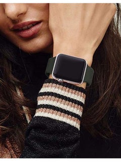 D'VOGUE Compatible With Apple watch iWatch Series 6/5/4/3/2/1 Dark Olive  - Image 3