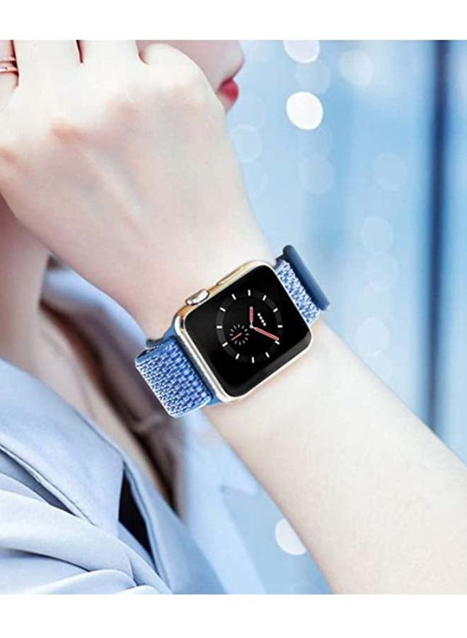 D'VOGUE Sport Loop Band Compatible with Apple Watch Series 6/5/4/3/2/1 Cap Cod Blue  - Image 2
