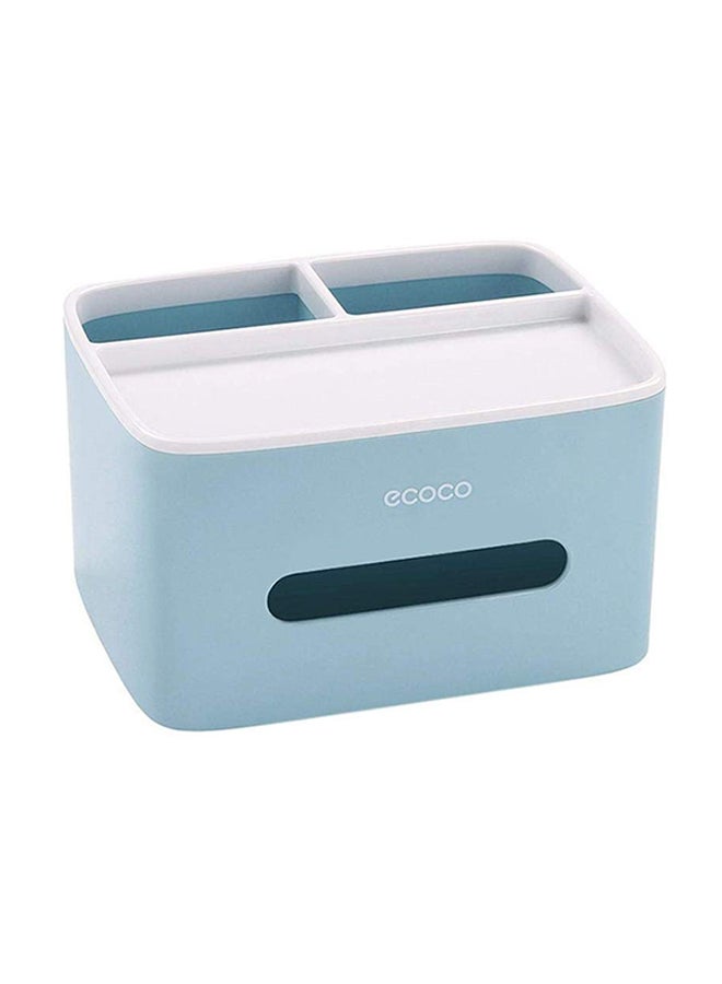 AIWANTO Tissue Box Blue/White 21 x 16.6 x 12.2centimeter  - Image 1
