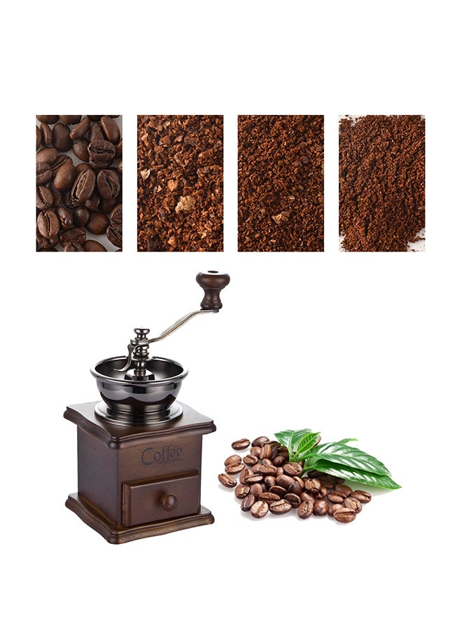 Toshionics - Manual Operation Delicate Coffee Bean Grinder Brown 9.5x9.5x16.5cm - Image 1