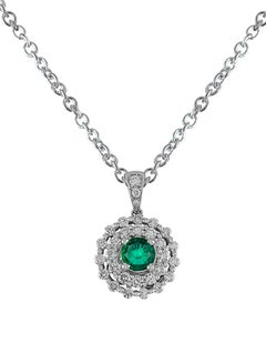 STARGEMS 18 Karat White Gold Diamond Exquisite Pendant  - Image 1