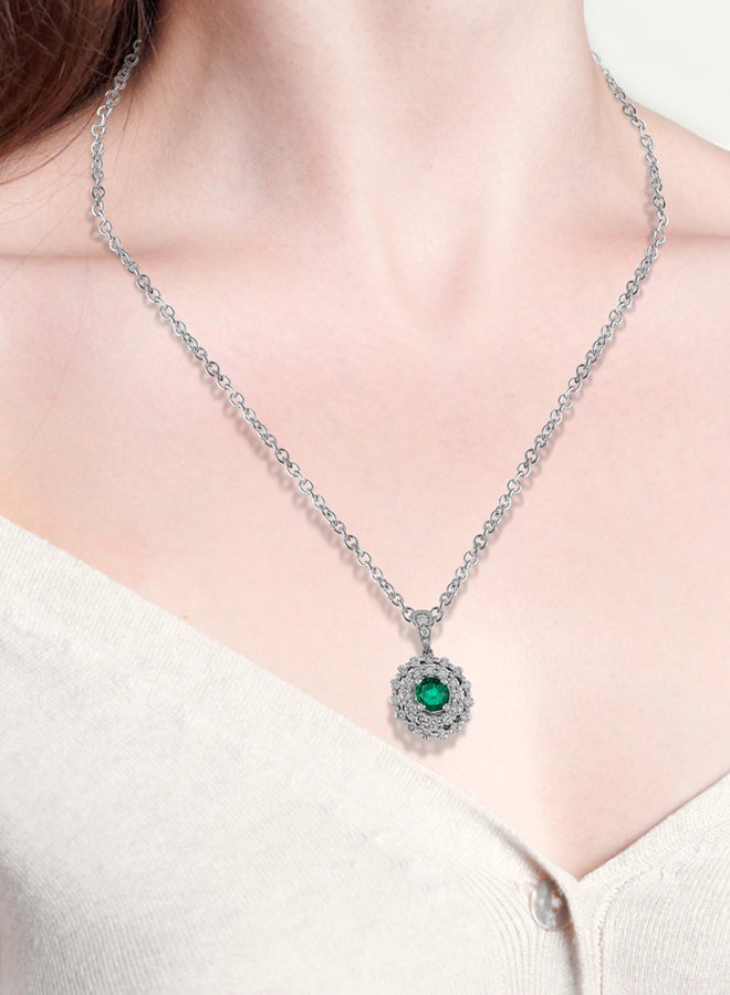 STARGEMS 18 Karat White Gold Diamond Exquisite Pendant  - Image 3