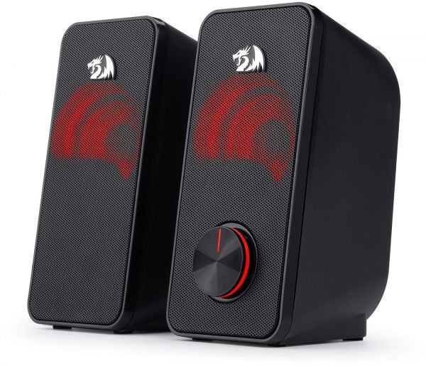 REDRAGON - Redragon GS500 Stentor PC Gaming Speaker, 2.0 Channel Stereo Desktop Computer Speaker with Red Backlight - Image 1