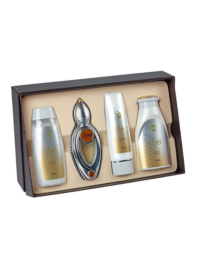اجمل طقم هدايا وصال EDP (50ml), Shower Gel (200ml), Body Lotion (100ml), Powder (200جرام  - Image 3