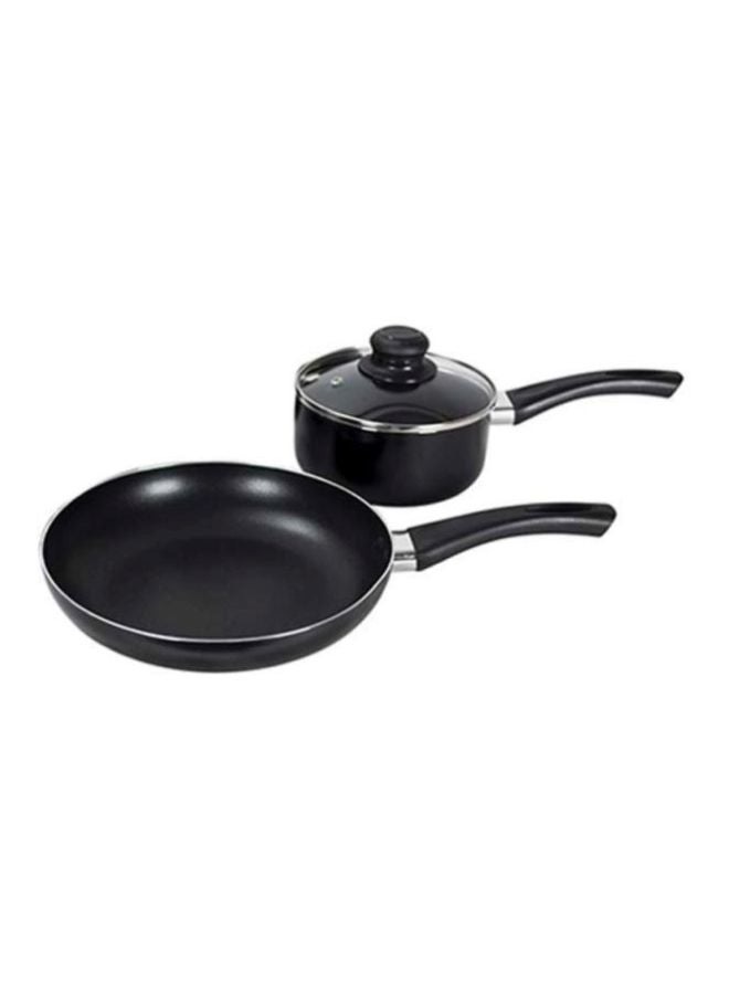 7-Piece Non-Stick Cookware Set Black