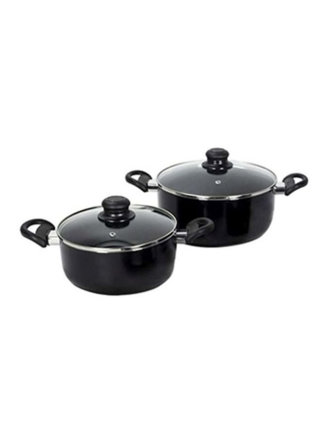 7-Piece Non-Stick Cookware Set Black