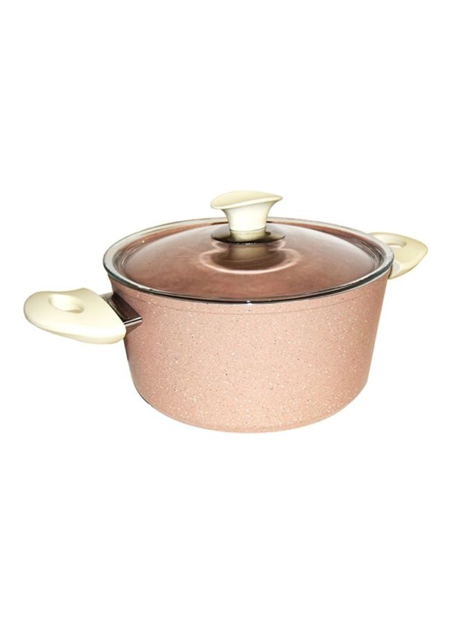 هوم كونسيبت طقم أدوات الطهي مُكون من7 قطع أبيض/بيج Deep Pot 1x20, Deep Pot 1x24, Flat Pot 1x26, Frying Pan 1x26سم  - Image 2