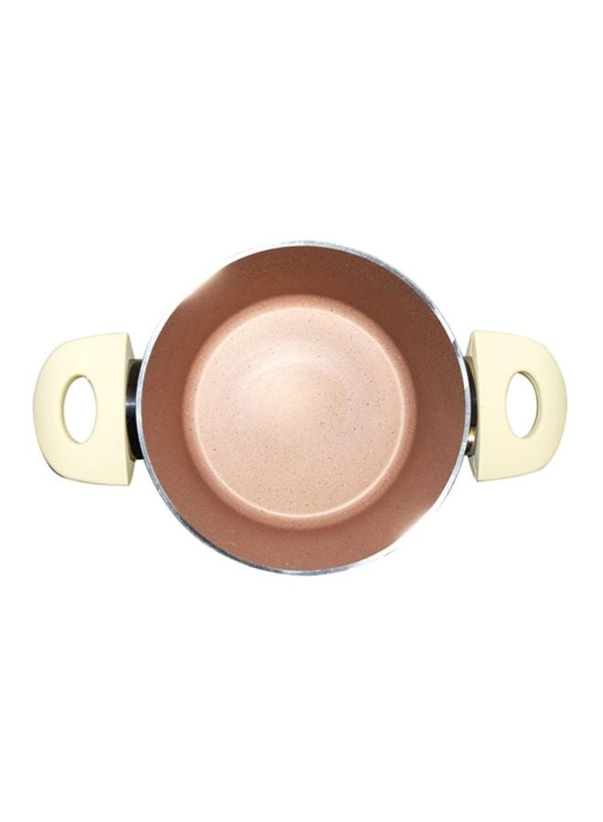 هوم كونسيبت طقم أدوات الطهي مُكون من7 قطع أبيض/بيج Deep Pot 1x20, Deep Pot 1x24, Flat Pot 1x26, Frying Pan 1x26سم  - Image 4