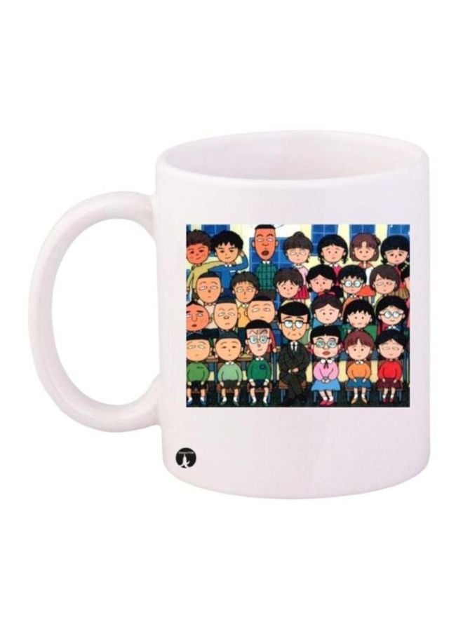 بي بي كوب مطبوع بشخصية تشيبي ماروكو تشان أسود/أزرق/أخضر