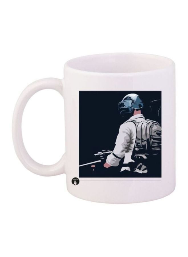 BP PUBG Printed Coffee Mug White/Black/Blue