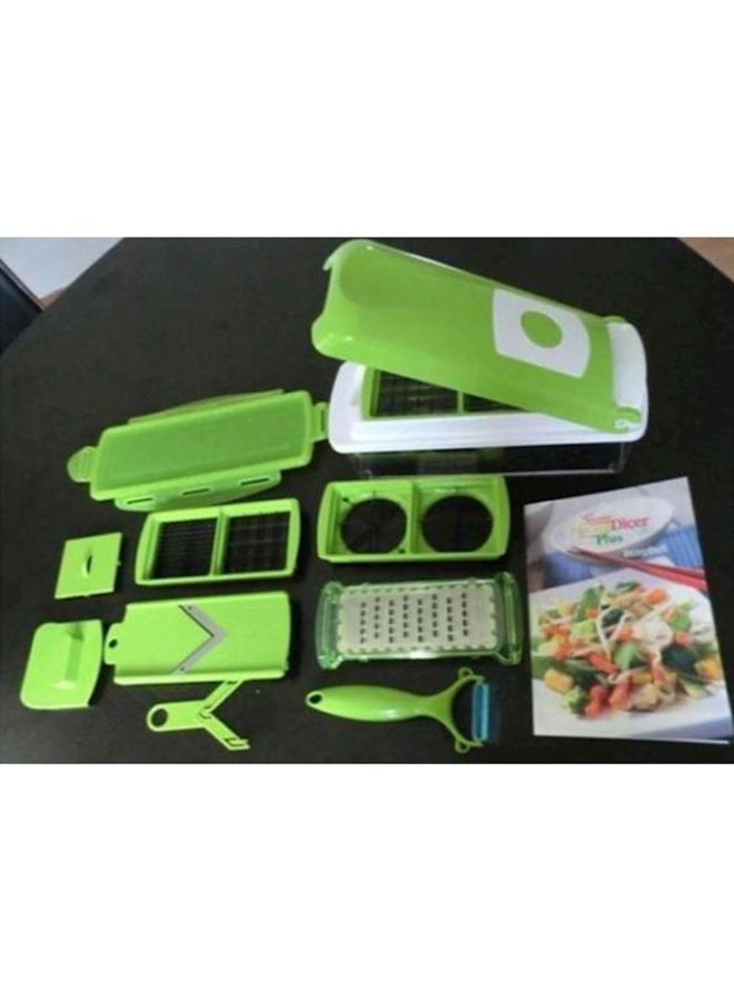 Nicer Dicer 11-In-1 Vegetable And Fruits Cutter Green 5x5x7cm  - Image 3