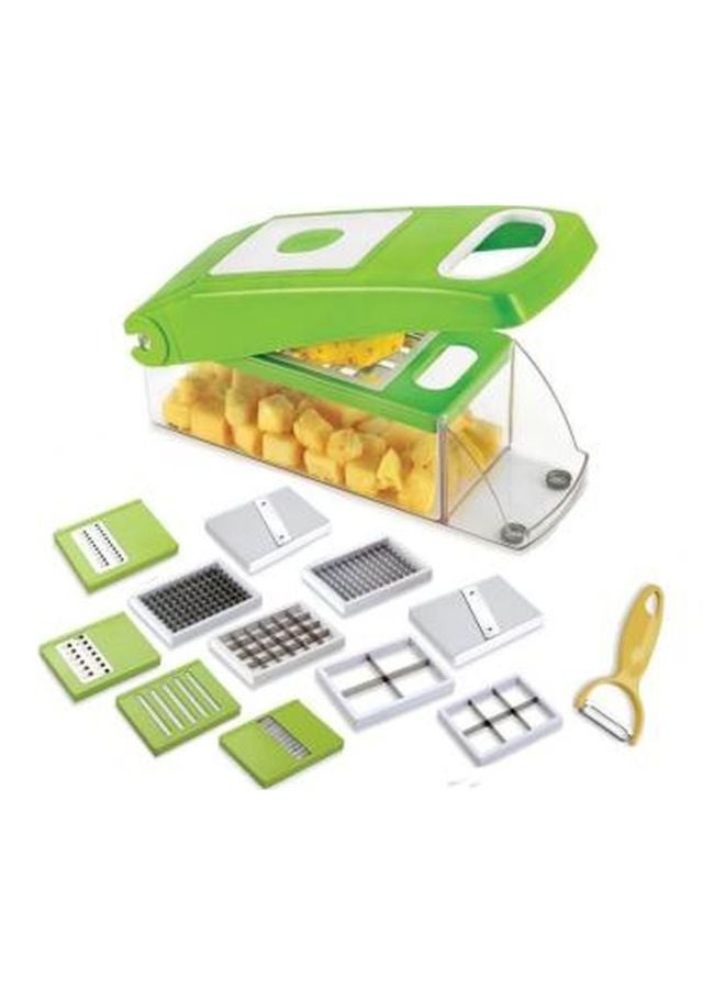 Nicer Dicer 11-In-1 Vegetable And Fruits Cutter Green 5x5x7cm  - Image 4