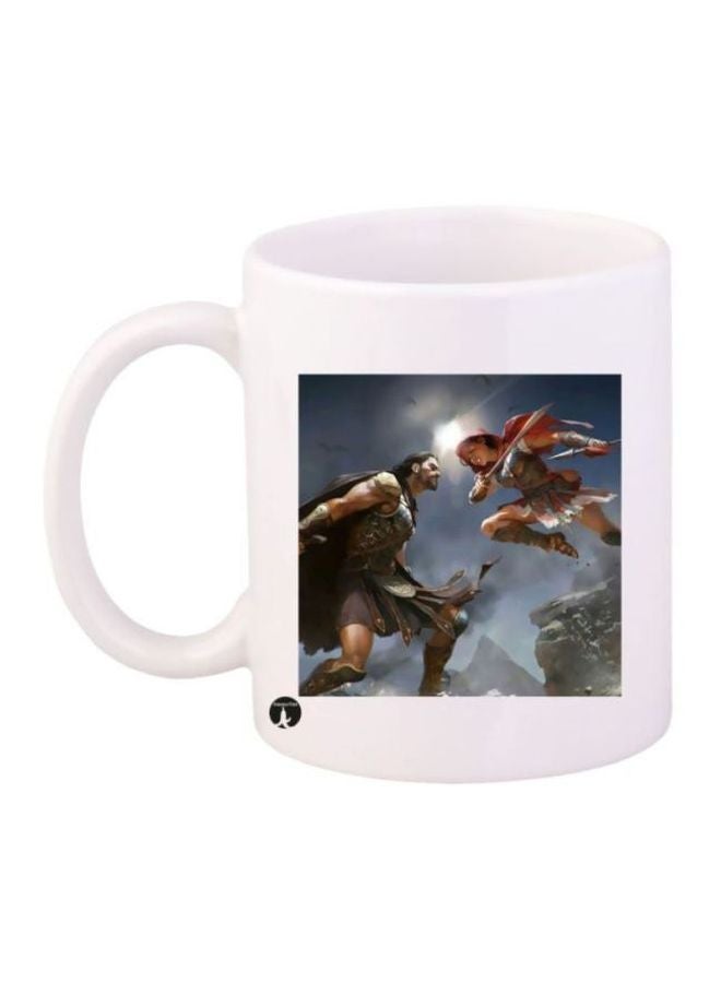 BP Assassin's Creed Video Game Character Printed Mug White/Blue/Grey