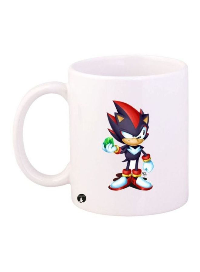بي بي كوب قهوة بطباعة شخصية الألعاب الكرتونية سونيك أبيض/أحمر/أزرق