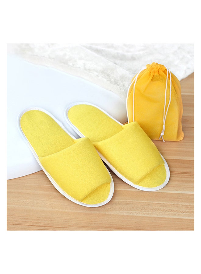 Disposable Travel Slides White Yellow  - Image 2