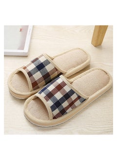 Generic Plaid Printed Non-Slip Flat Slides multicolour  - Image 2