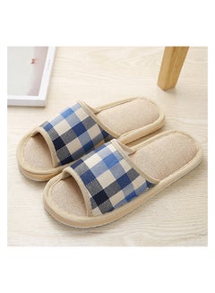 Generic Plaid Printed Non-Slip Flat Slides Multicolour  - Image 2