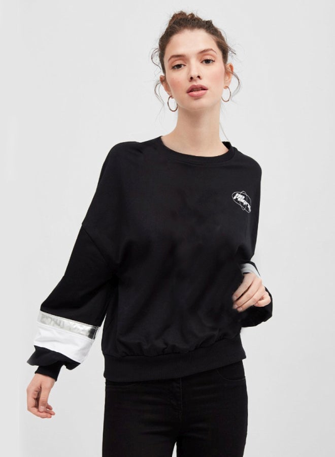 بلوايج سويت شيرت أولويز ويركينج أسود - Image 1