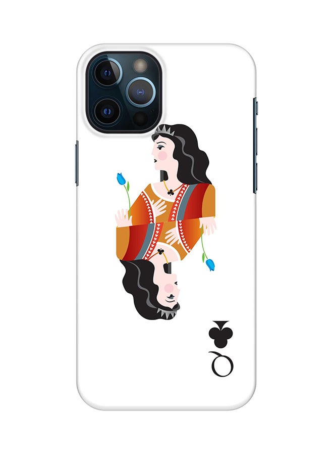 Stylizedd Queen Of Clubs Printed Protective Case Cover Apple iPhone 12 Pro Queen Of Clubs 