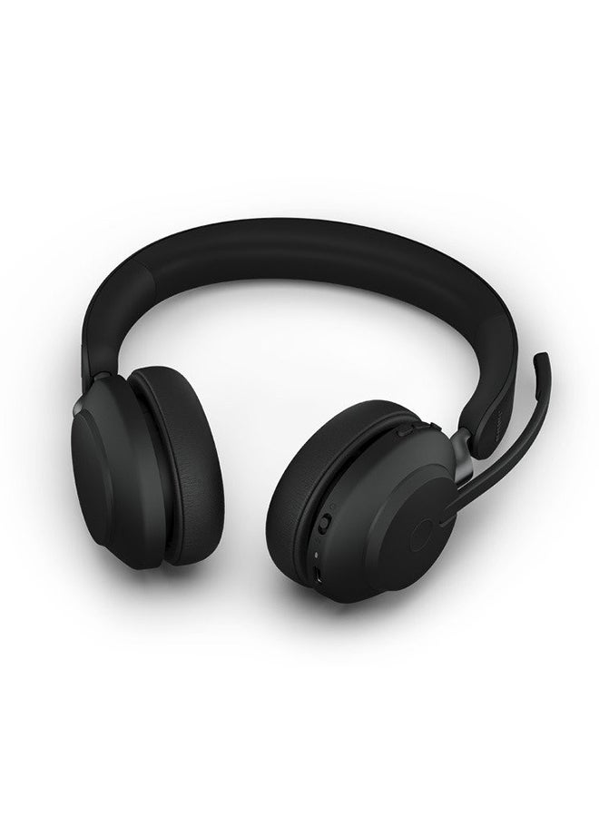 جابرا سماعة الرأس إيفولف2 65 بتصميم يغطي الأذن وبخاصية البلوتوث مزودة بميكروفون أسود - Image 2