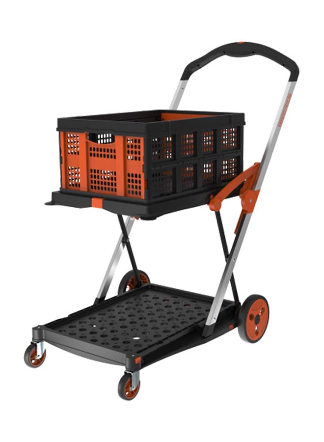 BLACK+DECKER - Folding Double Level Platform Trolley Orange 20/60kg - Image 1
