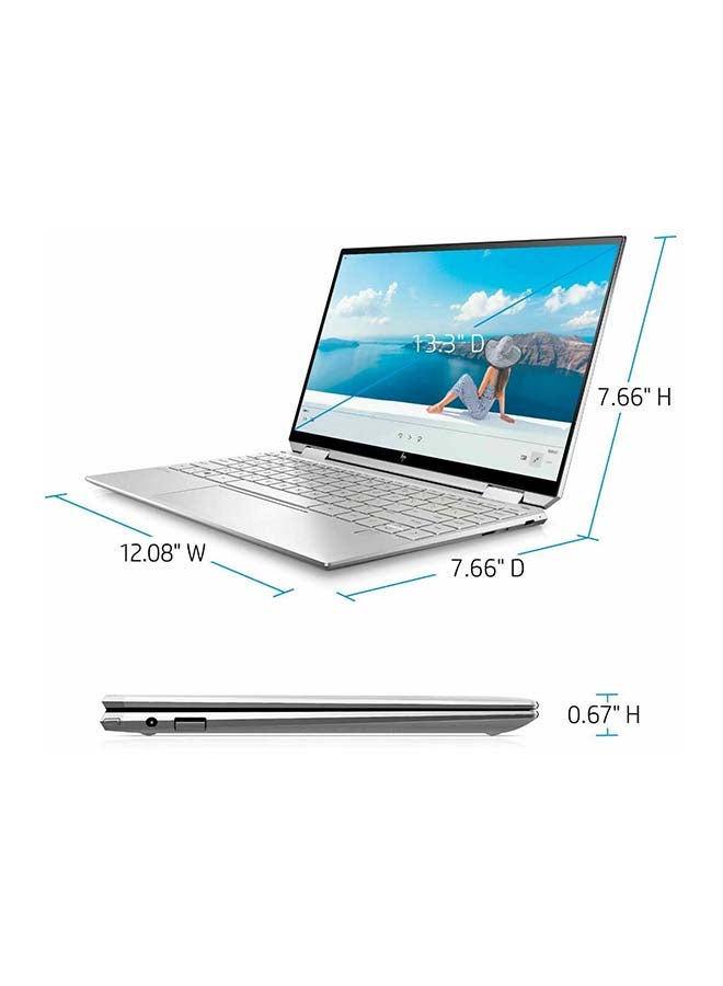HP - Spectre 13-AW0003 Convertible 2-In-1 Laptop With 13.3-Inch Display, Core i5 Processor/8GB RAM/256GB SSD/Intel UHD Graphics English Natural Silver - Image 1
