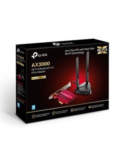 TP-LINK AX3000 Wi-Fi 6 Bluetooth 5.2 PCIe Adapter Black  - Image 3