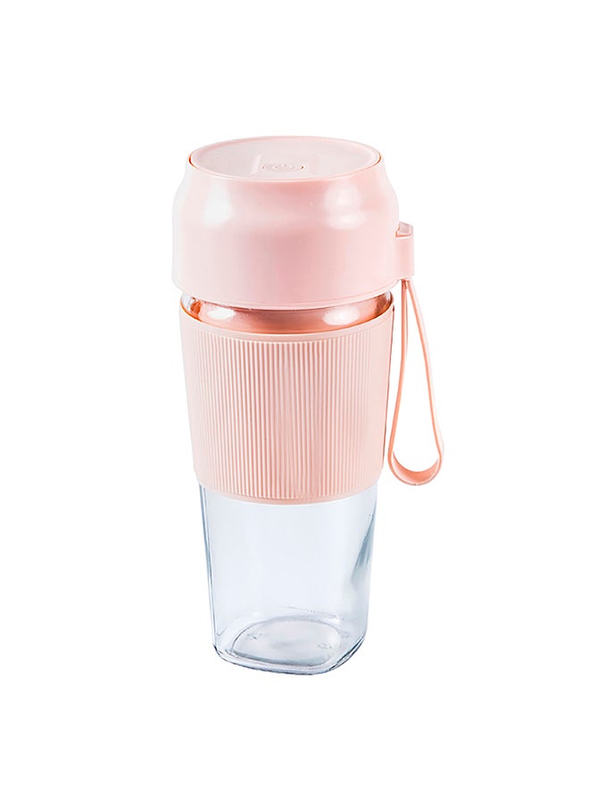 ماركة غير محددة - خلاط كهربائي وكوب عصر محمول 400 ml 50 W ST-6638 الوردي/الشفاف - Image 1