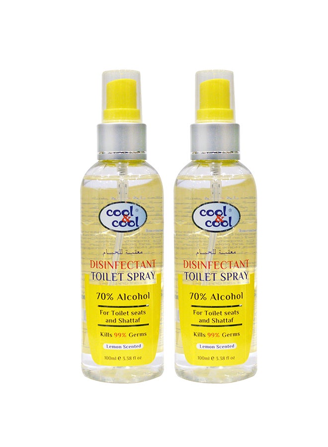 Disinfectant Toilet Spray 100ml Pack of 2