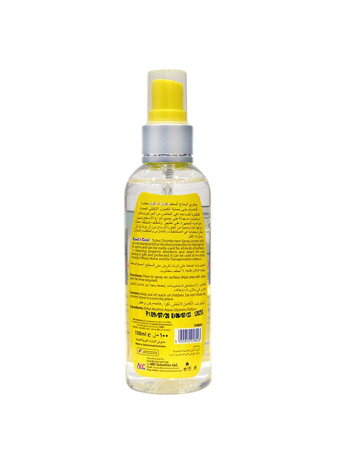 Cool & Cool Disinfectant Toilet Spray 100ml Pack of 4 Yellow - Image 5