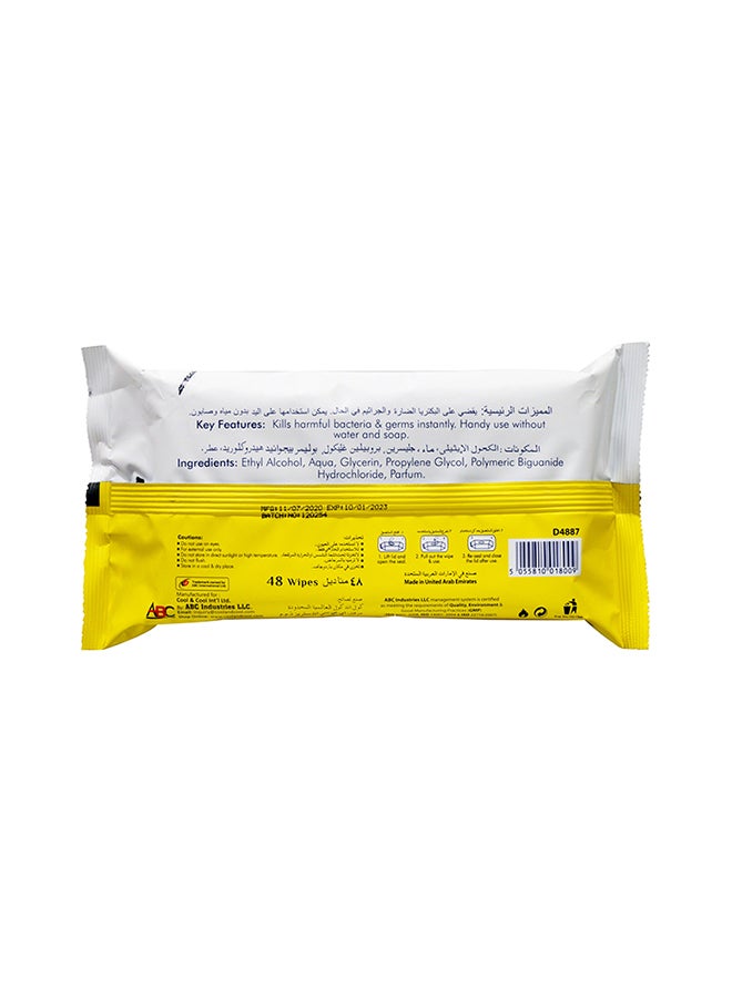 Pack Of 4 Disinfectant Toilet Wipes 48's Yellow - v1603785520/N41349810A_5