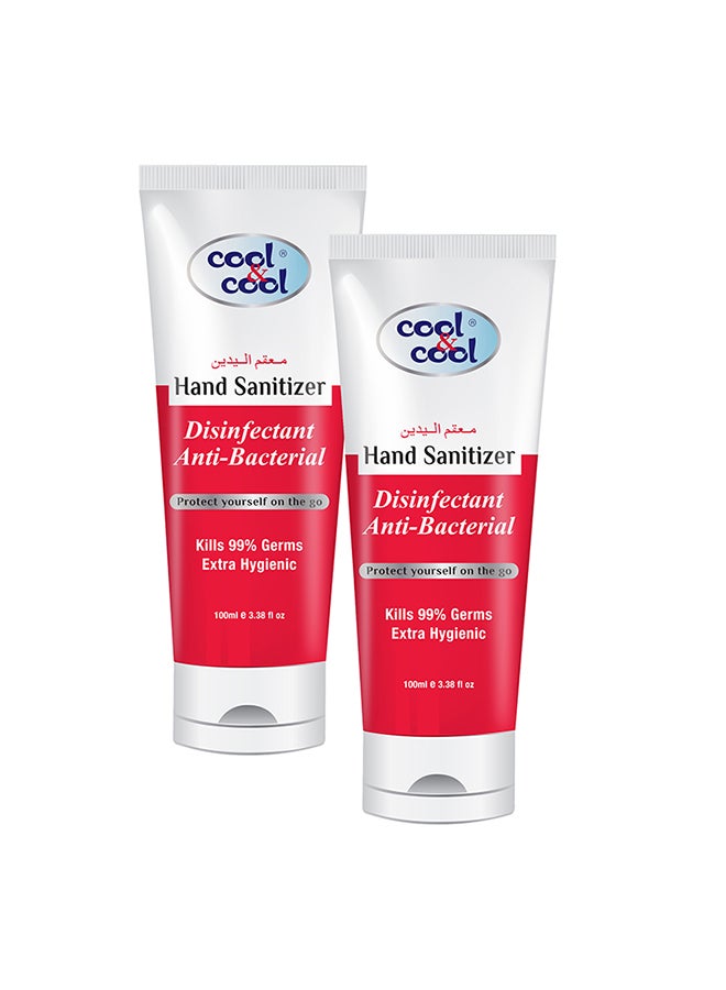 Cool & Cool Disinfectant Hand Sanitizer Tube Pack of 2 Red  - Image 1