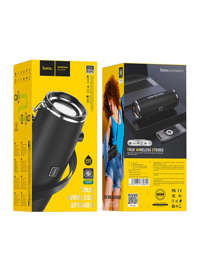 Hoco Desire Song Sports Wireless Speaker Black - Image 3