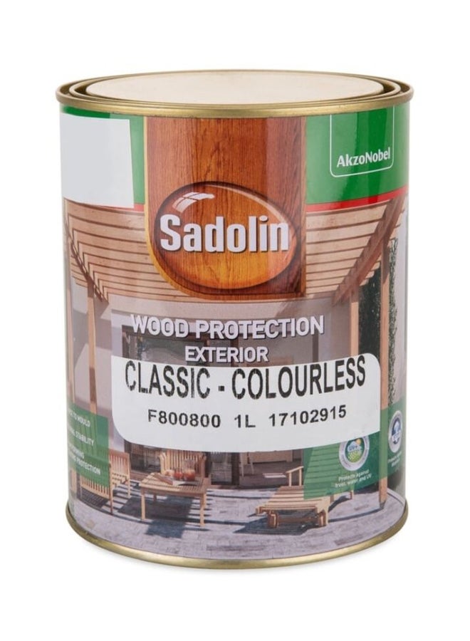 طلاء خشب لتوفير الحماية خارجية أبيض 1000ملليلتر